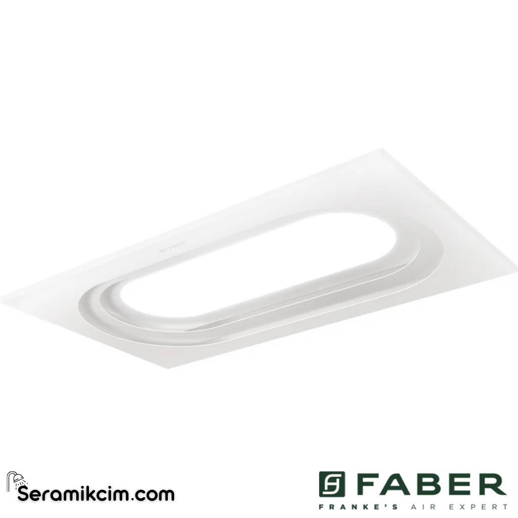 Faber Inside Up INSIDE UP WH KLA90 894x494mm Ankastre Davlumbaz Mat Beyaz - 305.0615.740