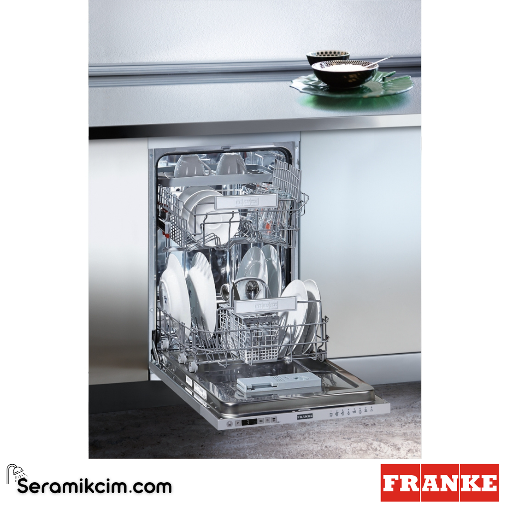 Franke FDW 4510 E8P E 8 Programlı Tam Ankastre 45cm Bulaşık Makinesi Beyaz Panel 117.0616.305 - 117.0616.305