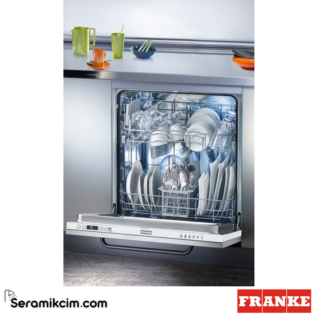 Franke FDW 614 D6P DOS E 6 Programlı Tam Ankastre 60cm Bulaşık Makinesi Beyaz Panel 117.0629.499 - 117.0629.499