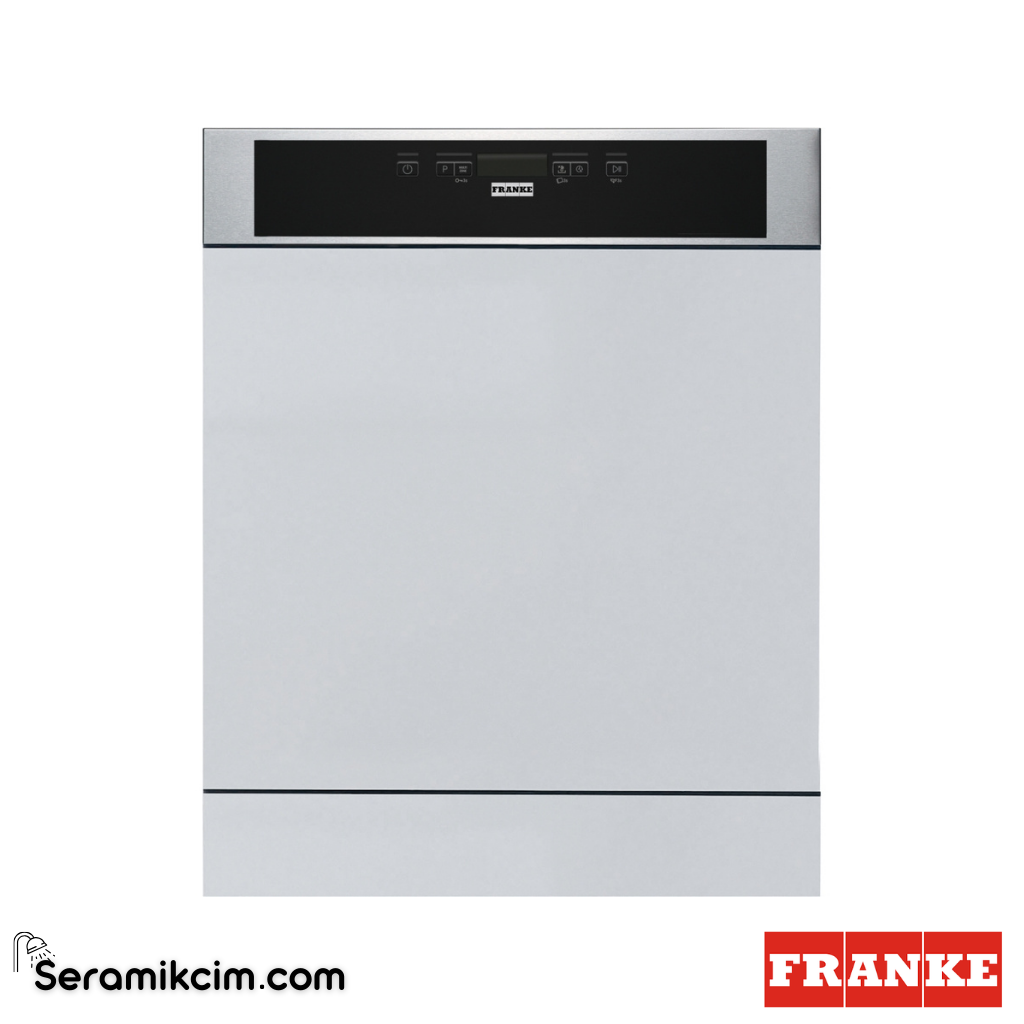 Franke FDWS 614 D8PDOSE 8 Programlı Yarı Ankastre Bulaşık Makinesi Inox / Siyah 117.0612.358 - 117.0612.358