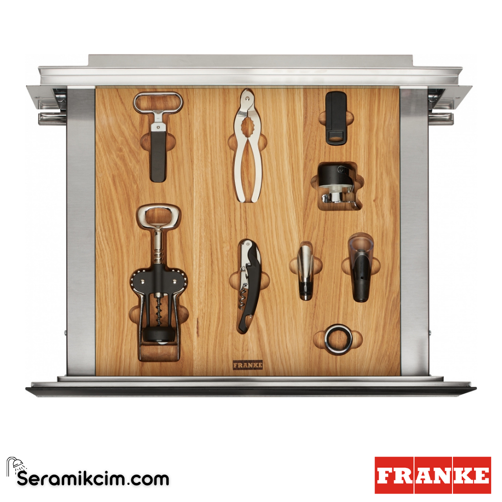 Franke FMY 14 WCRD XS Şaraplık Aksesuar Çekmecesi Siyah / Inox Frame 131.0691.006 - 131.0691.006