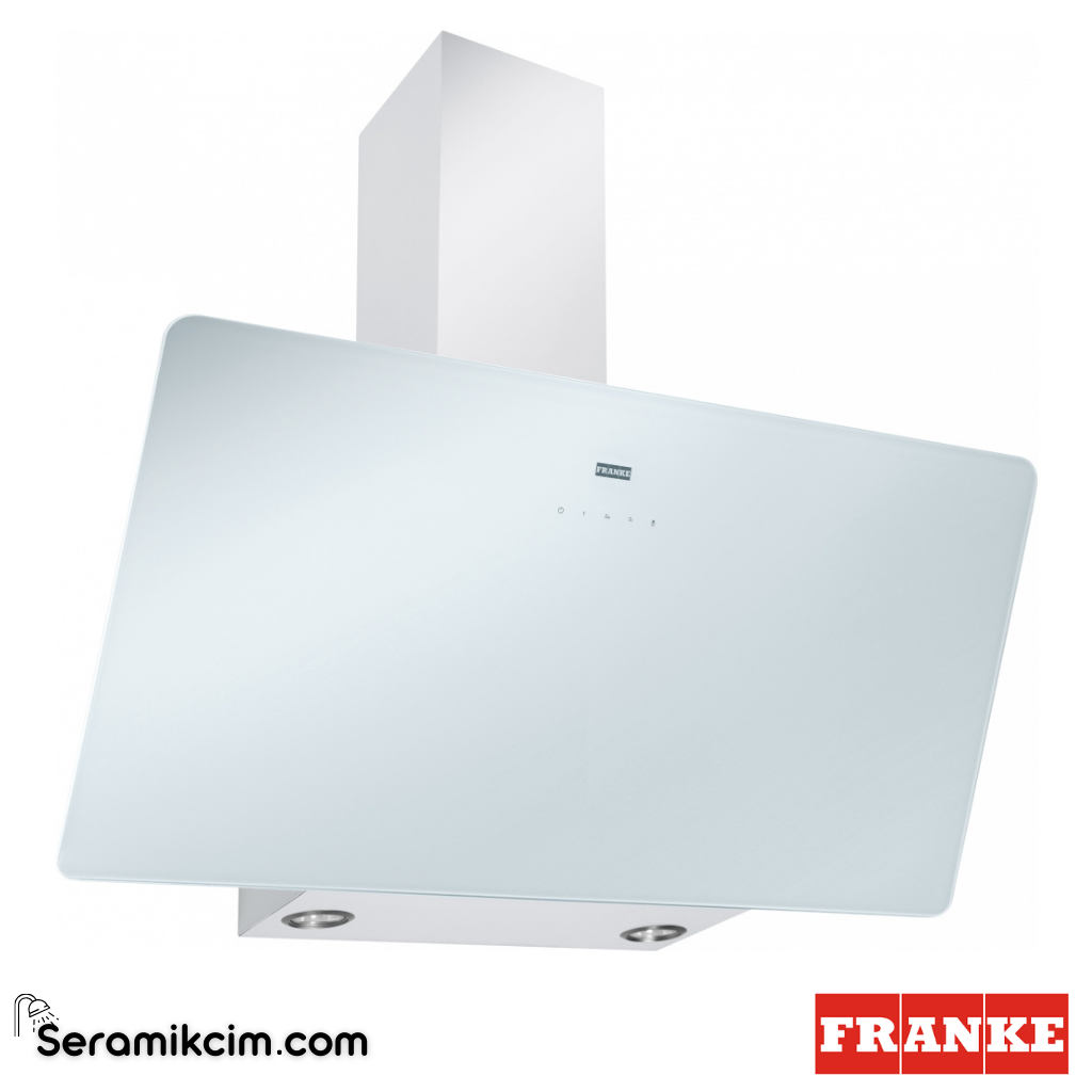 Franke Glass Vertical FPJ 915 V BK A/900 598x385mm Duvar Tipi Eğimli Cam Davlumbaz Beyaz Cam 110.0361.907 - 110.0361.907