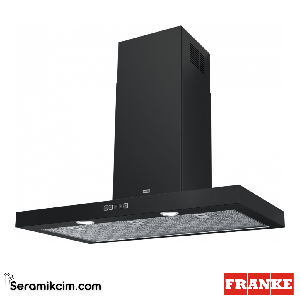 Franke Hood Tale TALE 915 W MB 898x450mm Duvar Tipi Davlumbaz Mat Siyah 325.0657.512 - 325.0657.512