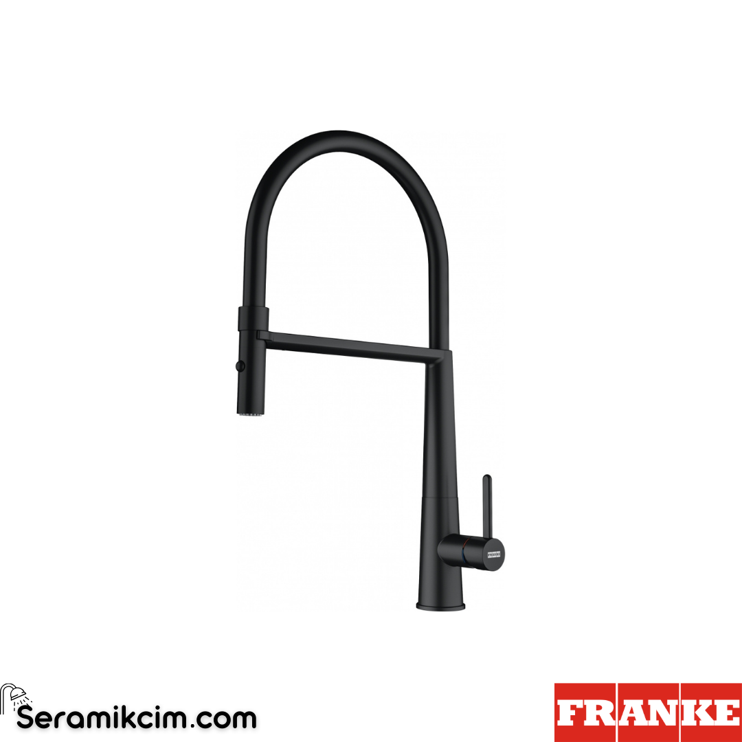 Franke Icon Semi Pro Spiralli Mutfak Armatürü Mat Siyah 115.0690.598
