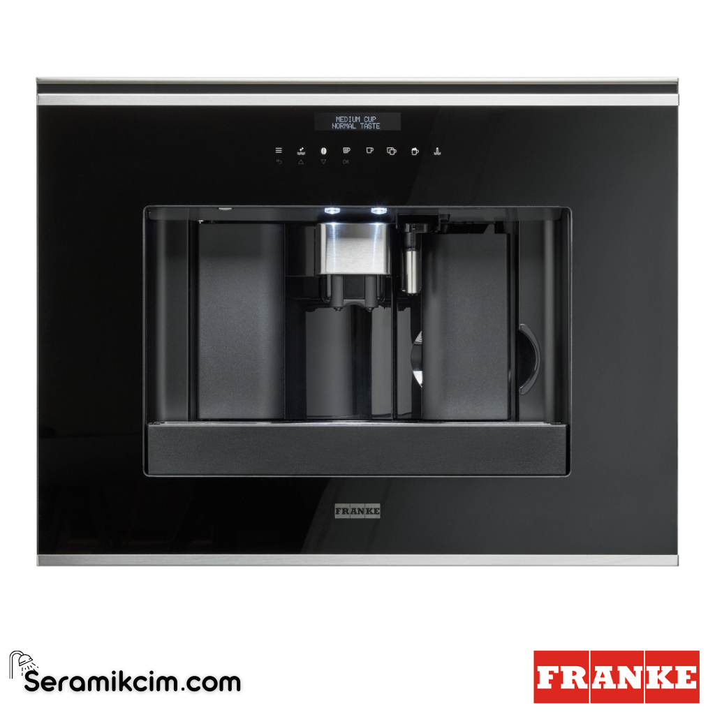 Franke Mythos FMY 45 CM XS Ankastre Kahve Makinesi Siyah / Inox Frame 131.0627.473 - 131.0627.473