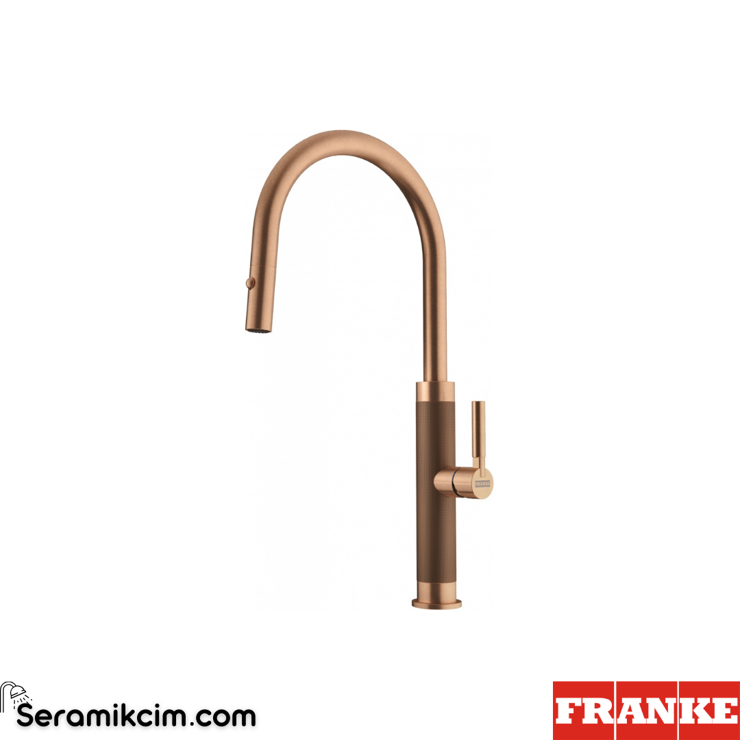 Franke Mythos Masterpiece Spiralli Mutfak Armatürü Bakır 115.0711.557