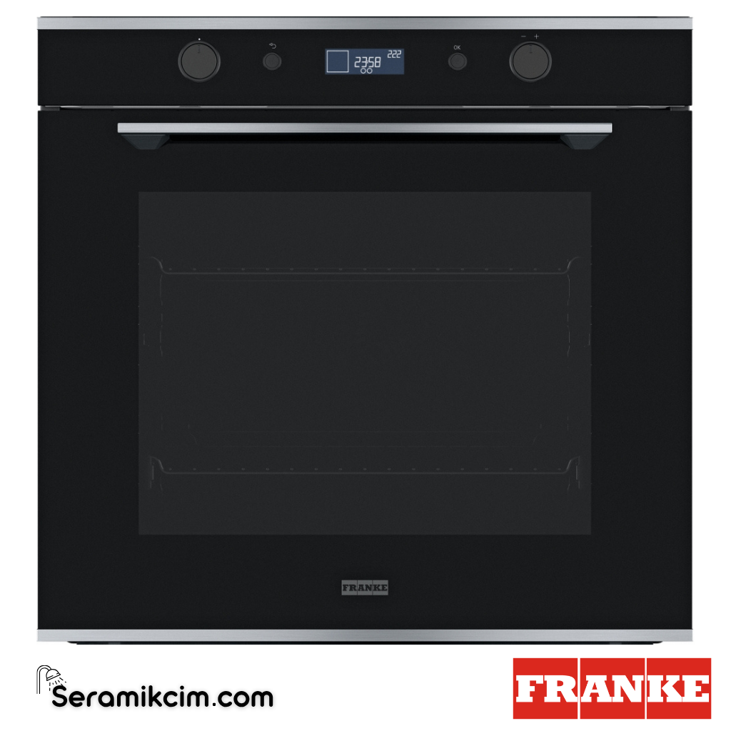 Franke Mythos Pyrolytic FMY 98 P XS 10 Programlı 73lt A+ Enerji Sınıfı Fırın Siyah / Inox Frame 116.0606.101 - 116.0606.101