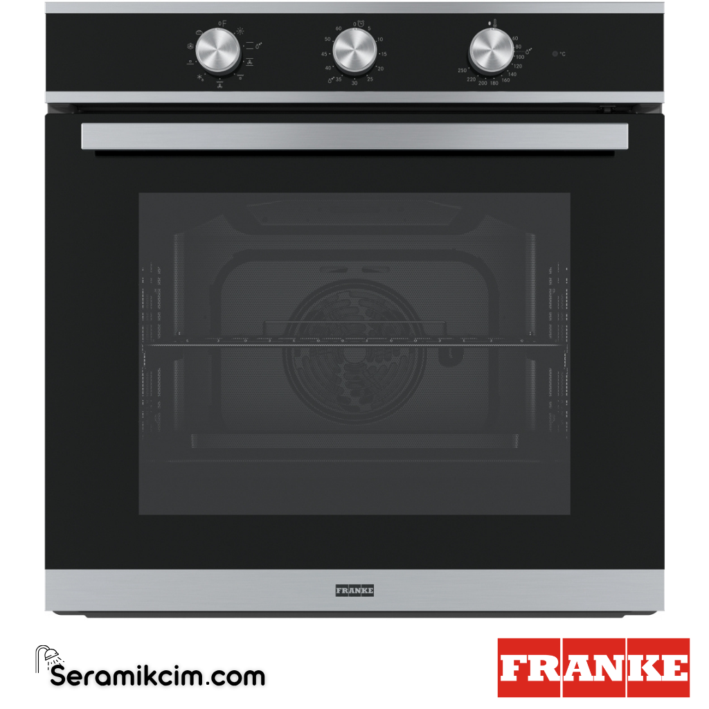 Franke Smart FSM 82 H XS 8 Programlı 71lt A Enerji Sınıfı Fırın Siyah Cam / Inox 116.0605.987 - 116.0605.987