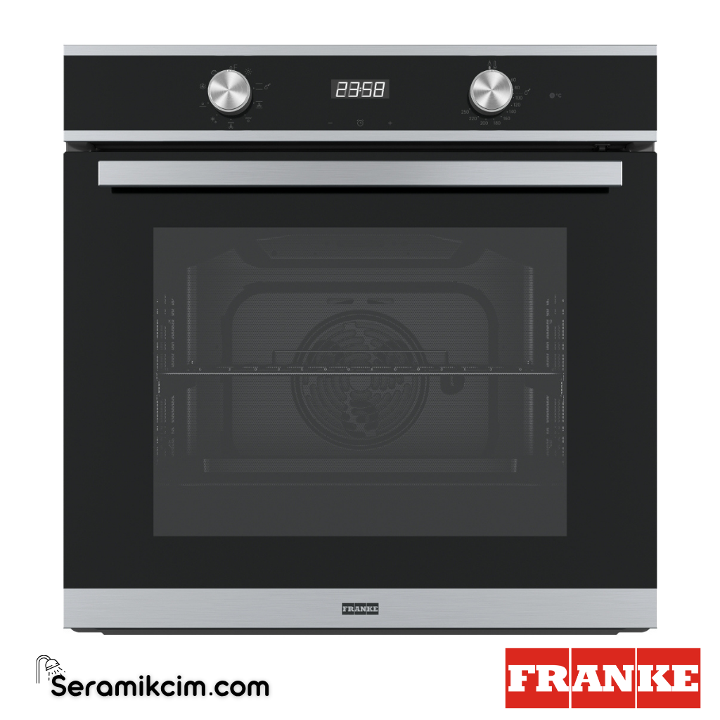 Franke Smart FSM 86 H XS 8 Programlı 71lt A Enerji Sınıfı Fırın Siyah Cam / Inox 116.0605.990 - 116.0605.990