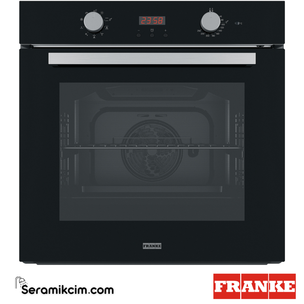 Franke Smart Linear FSL 86 H BK 8 Programlı 71lt A Enerji Sınıfı Fırın Siyah Cam 116.0609.447 - 116.0609.447