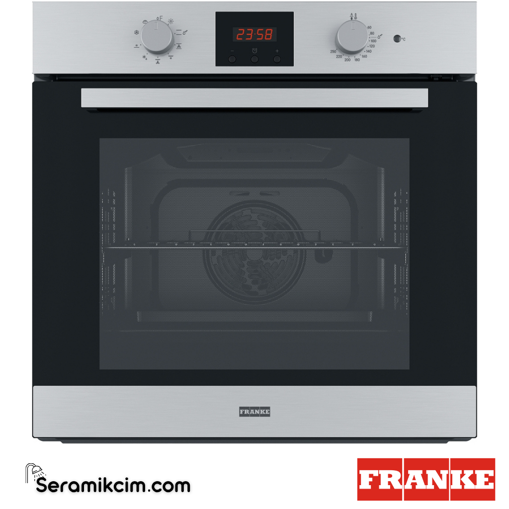 Franke Smart Linear FSL 86 H XS 8 Programlı 71lt A Enerji Sınıfı Fırın Siyah Cam / Inox 116.0609.446 - 116.0609.446