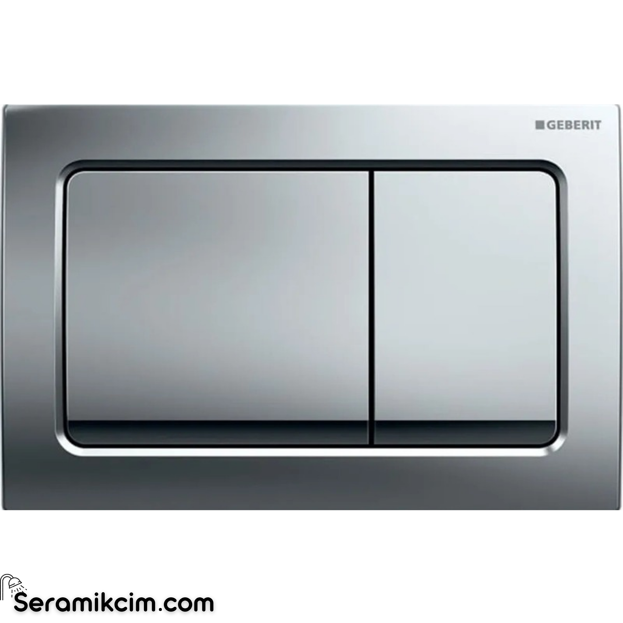 Geberit Alpha30 Kumanda Paneli Çift Basmalı Parlak Krom