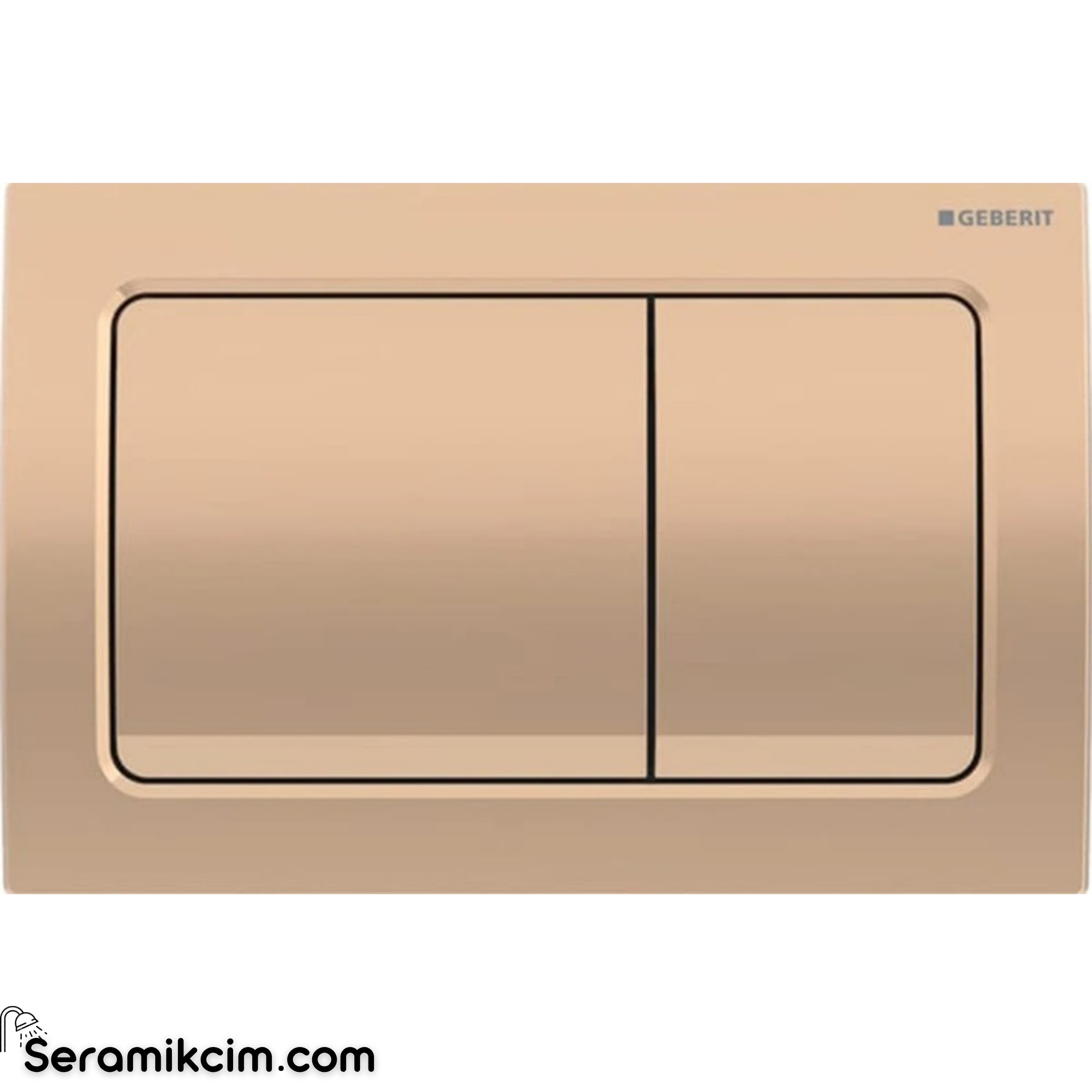 Geberit Alpha30 Kumanda Paneli Çift Basmalı Bronz