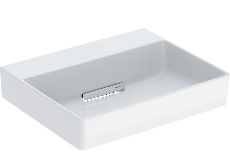 Geberit ONE çanak lavabo, CleanDrain, 50x40 cm, batarya deliksiz, KeraTect® - 505.023.00.1