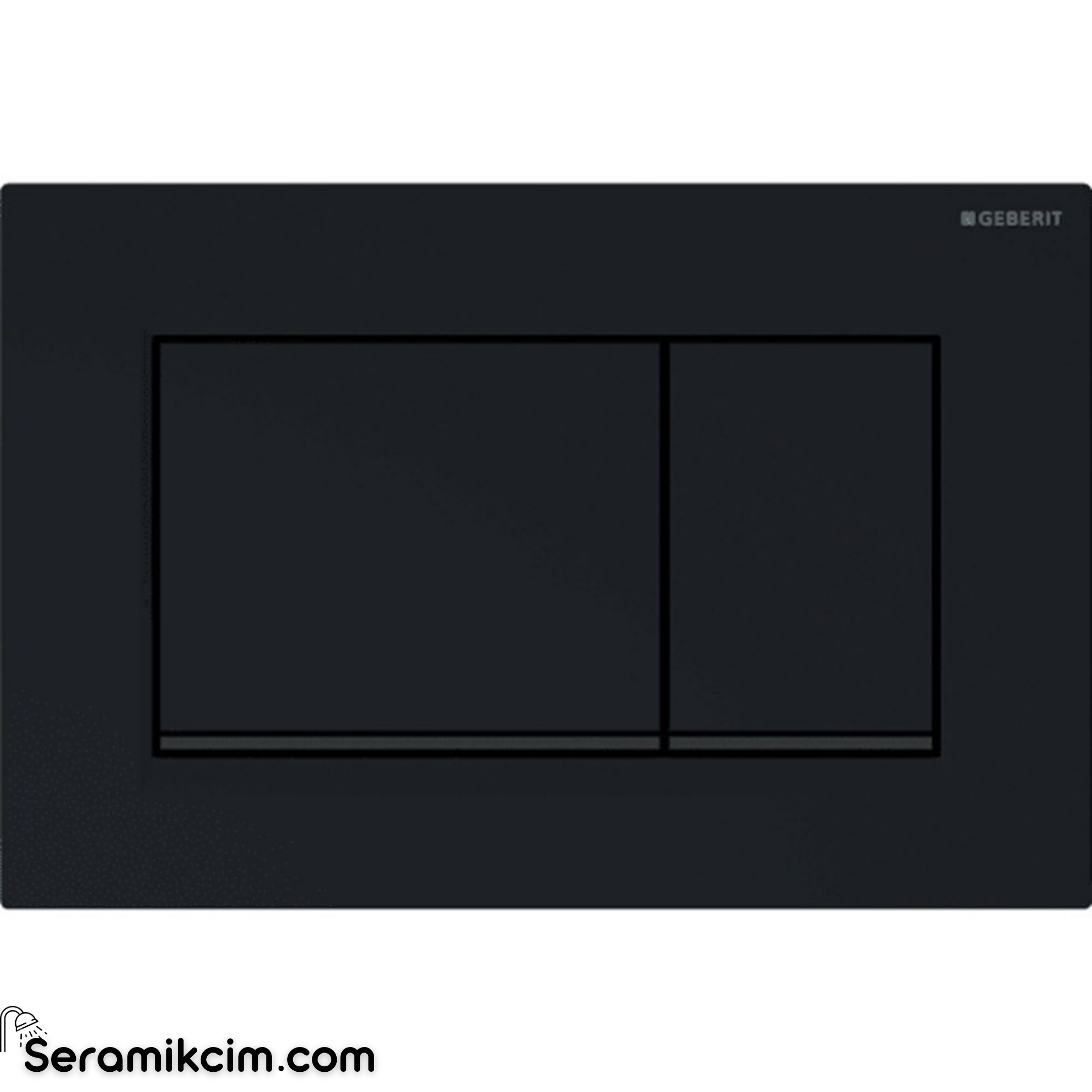 Geberit Sigma30 Kumanda Paneli Çift Basmalı Siyah/Mat Siyah/Siyah
