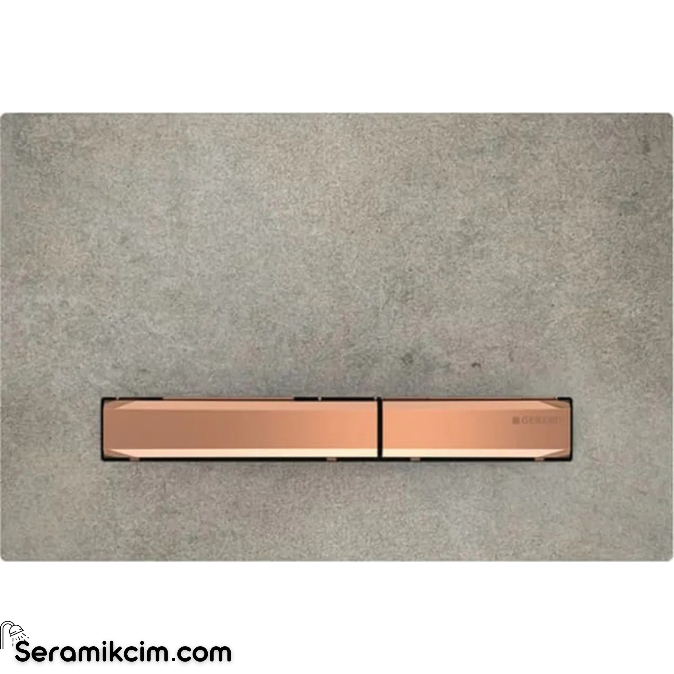 Geberit Sigma50 Kumanda Paneli Çift Basmalı Beton / Bronz