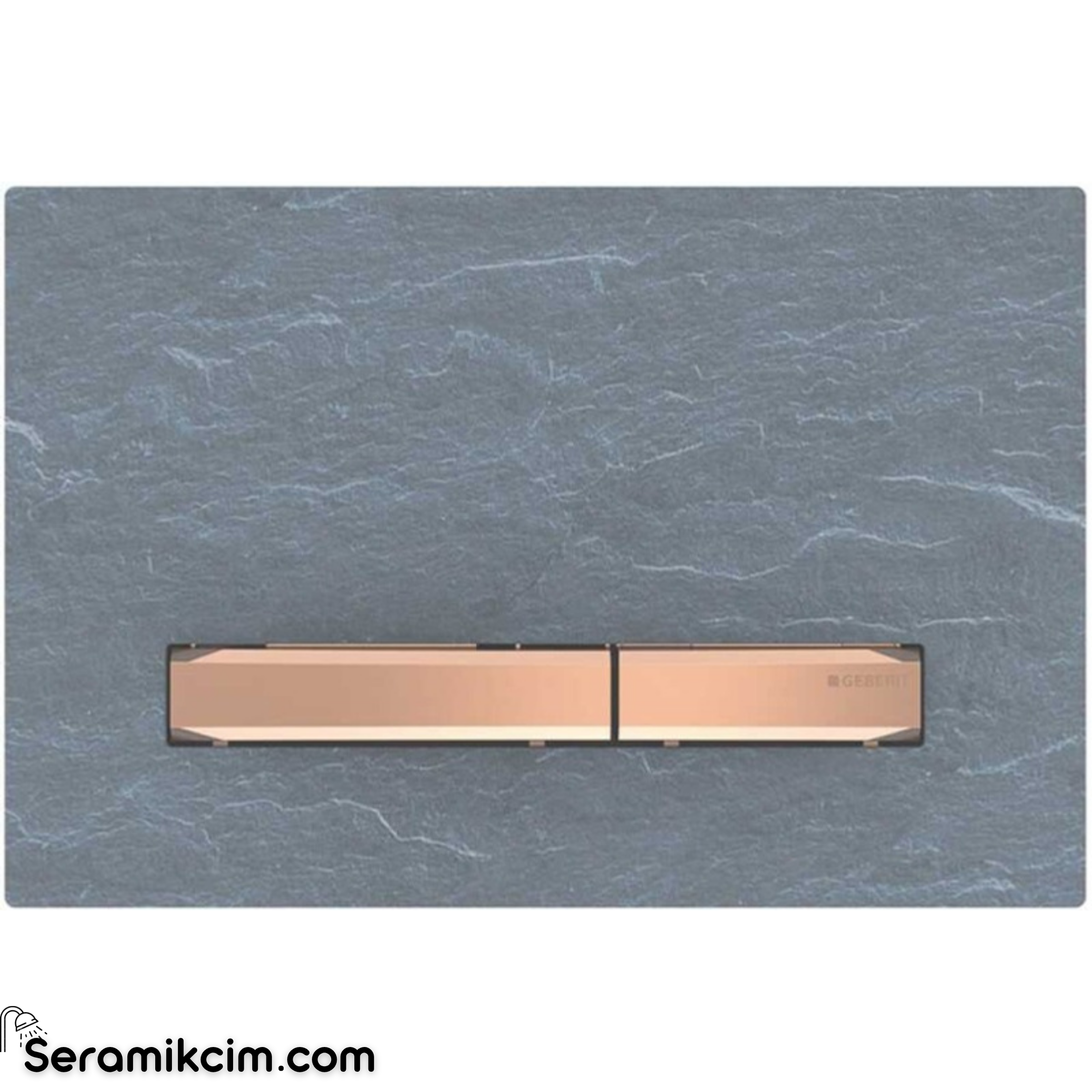 Geberit Sigma50 Kumanda Paneli Çift Basmalı Arduvaz / Bronz