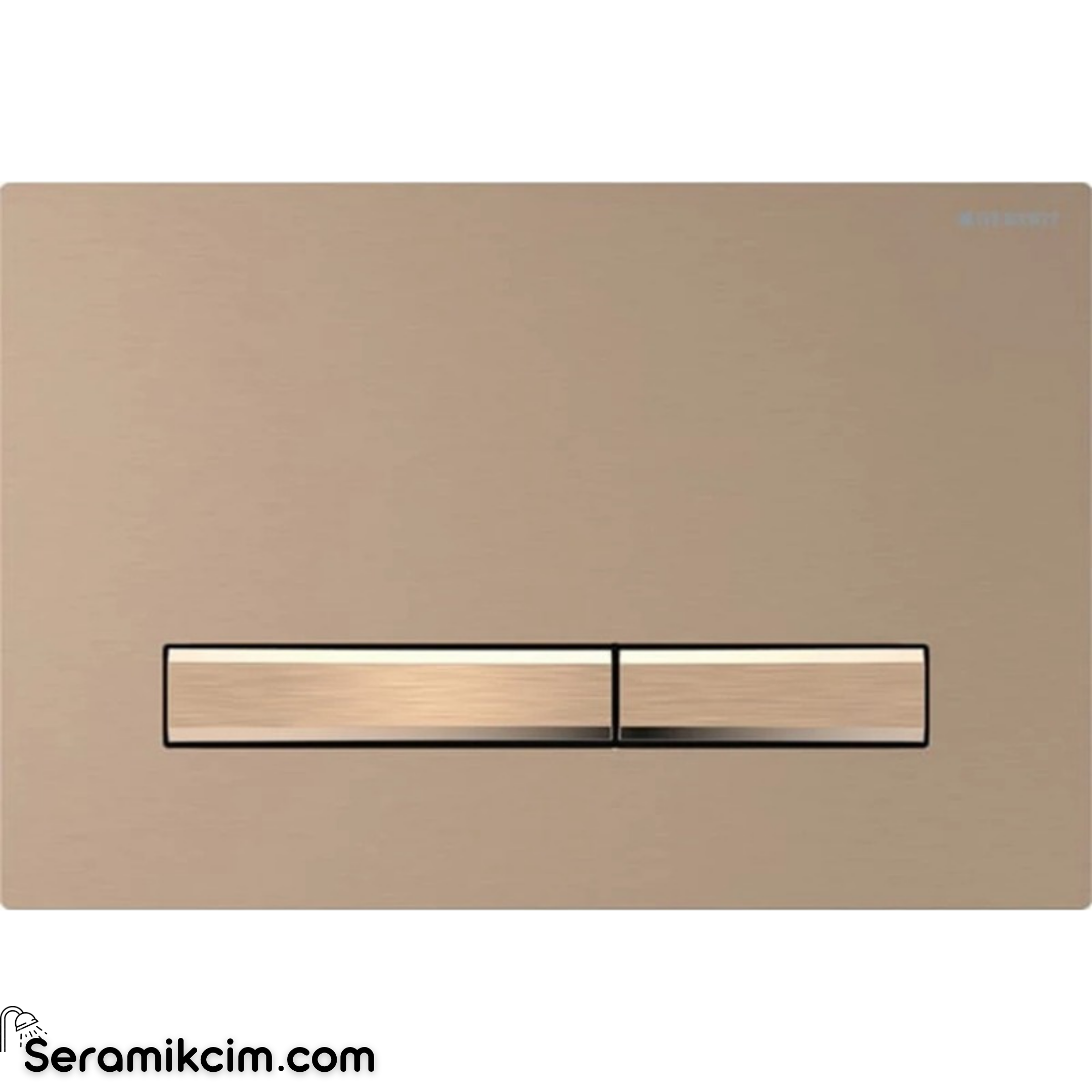 Geberit Sigma50 Kumanda Paneli Çift Basmalı Bronz / Bronz