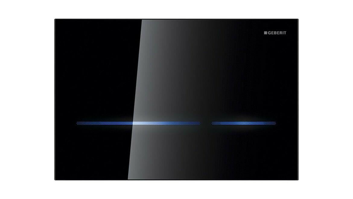 Geberit Sigma80v Kumanda Paneli, 8cm Gömme Rezervuar İçin Siyah Cam - 116.092.SG.6