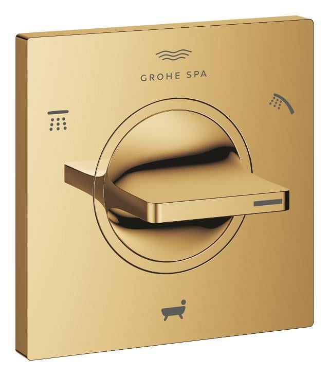 Grohe Allure 3 Yönlü Yönlendirici (Sıva Üstü Grubu), Parlak Altın 19590GL1