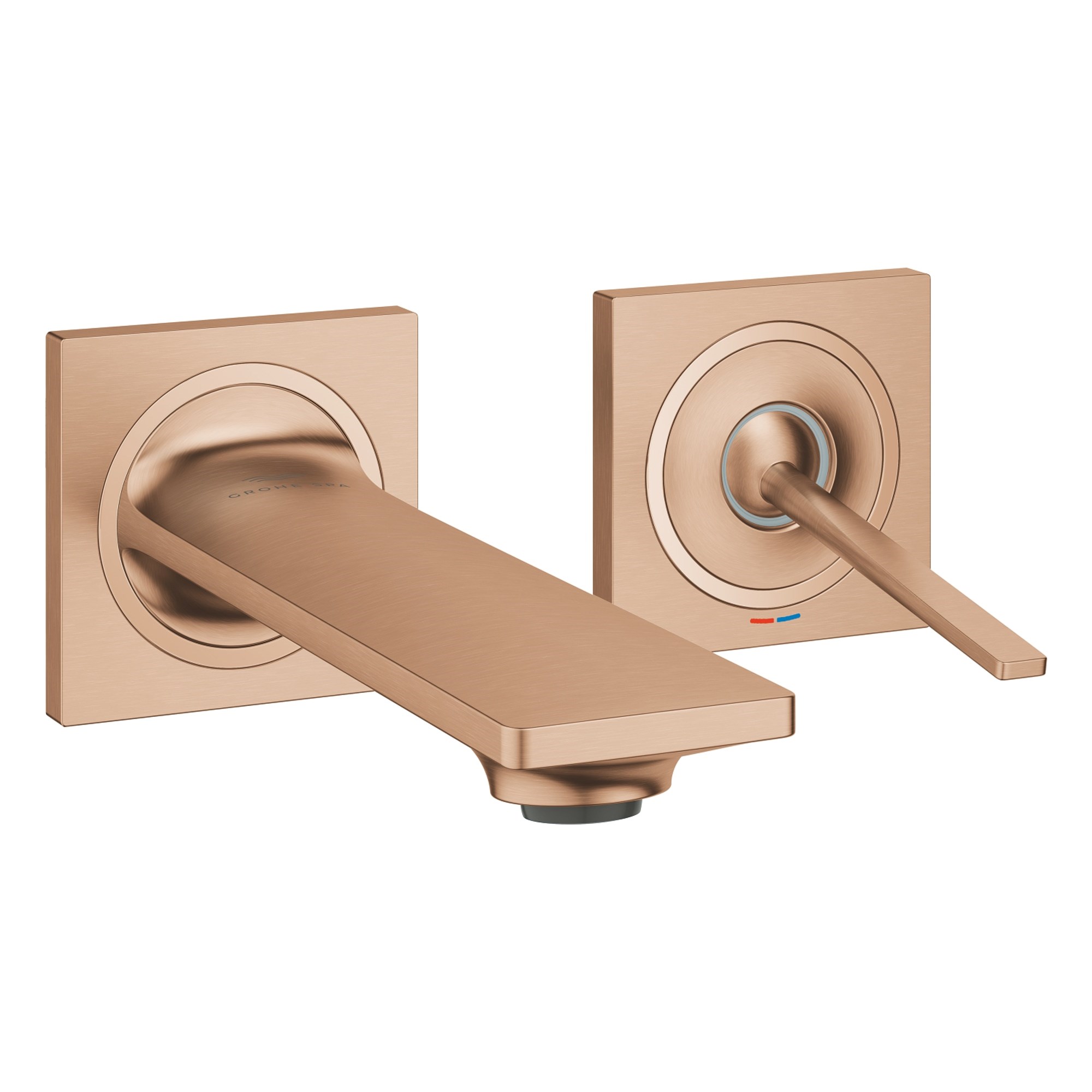 Grohe Allure Ankastre 2 Delikli Lavabo Bataryası S Boy (Sıva Üstü Grubu) Fırçalı Bakır 19309DL2