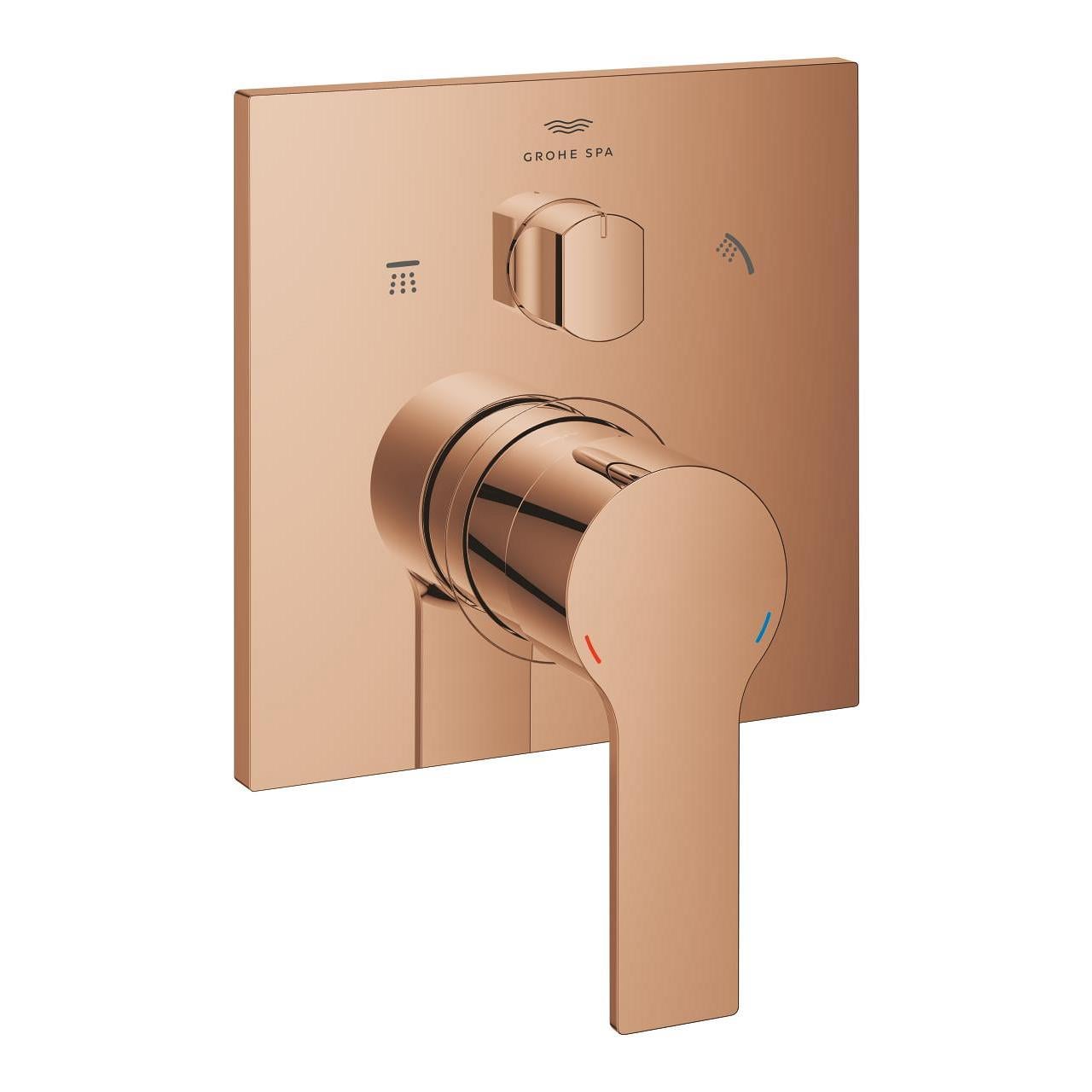 Grohe Allure Ankastre Banyo Bataryası (3 Yollu, Sıva Üstü Grubu), Parlak Bakır 29176DA1