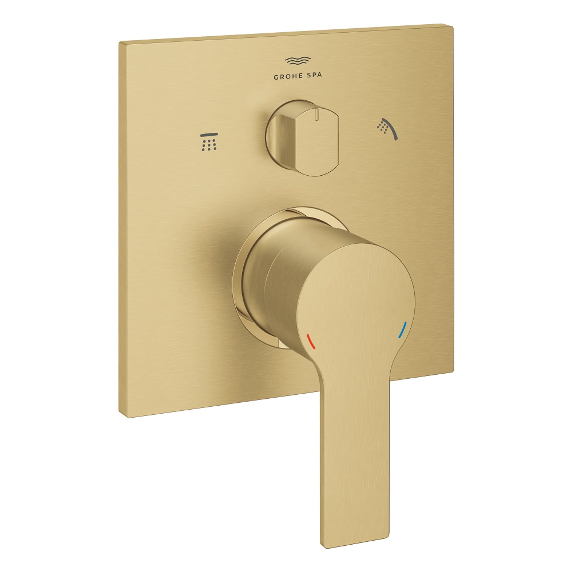Grohe Allure Ankastre Duş Bataryası 3 Yollu Fırçalı Altın 29176GN1