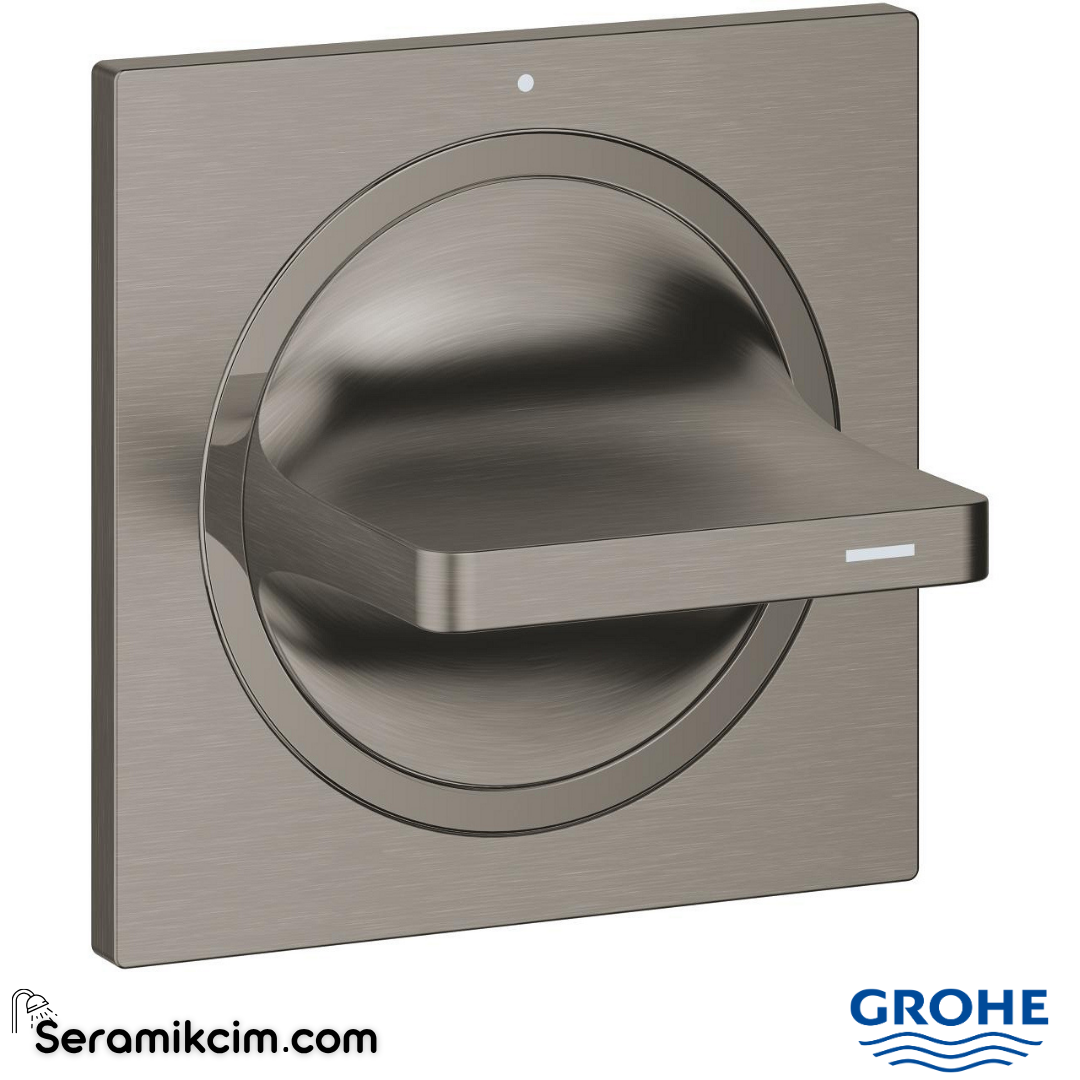 Grohe Allure Ankastre Stop Valf (Sıva Üstü Grubu), Fırçalı Sert Grafit 19334AL1