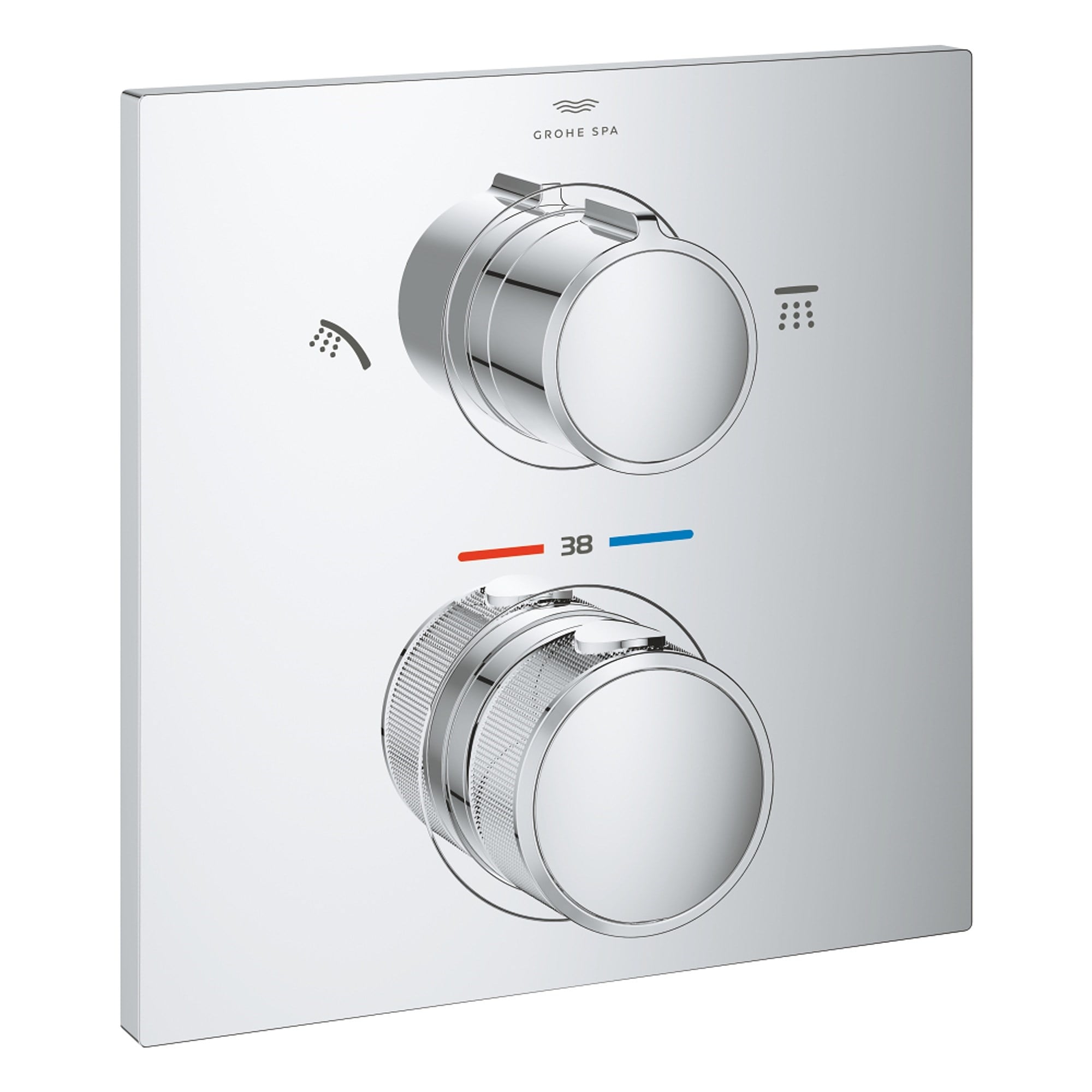 Grohe Allure Ankastre Termostatik Batarya 2 Yollu Yönlendiricili Krom 29181002