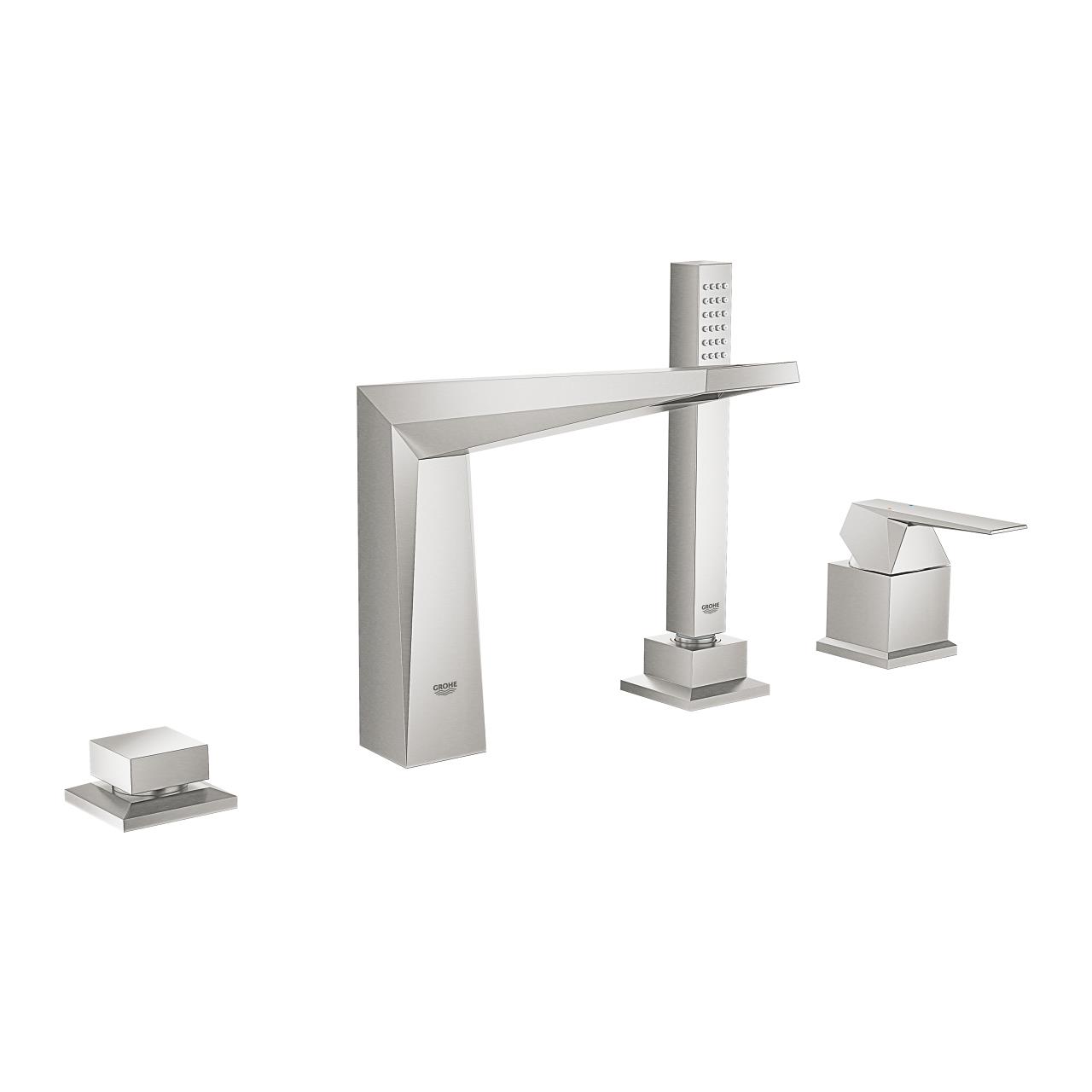 Grohe Allure Brilliant 4 Delikli Küvet Bataryası (Sıva Üstü Grubu), Paslanmaz Çelik 19787DC1