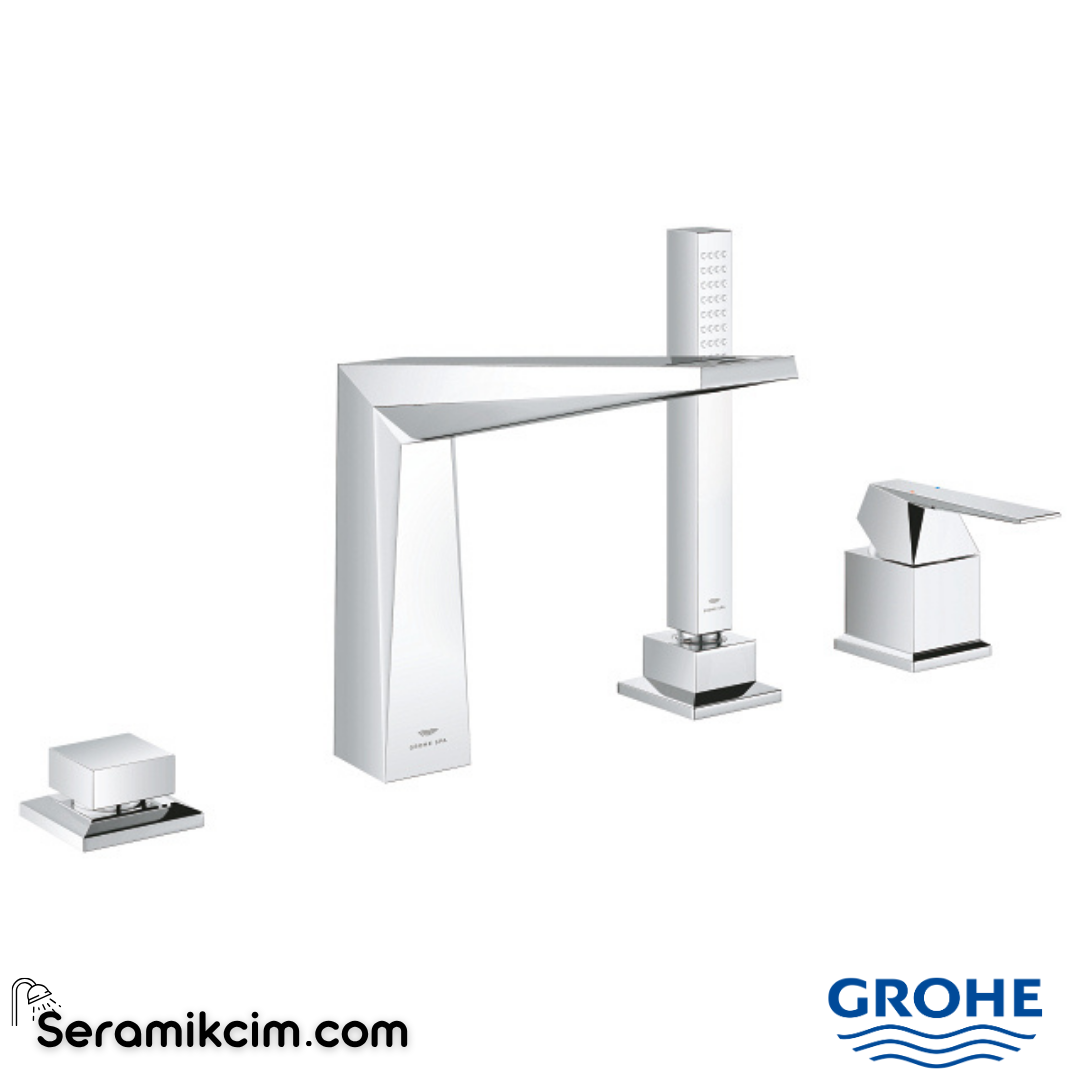 Grohe Allure Brilliant 4 Delikli Küvet Bataryası (Sıva Üstü Grubu) Krom 29405000