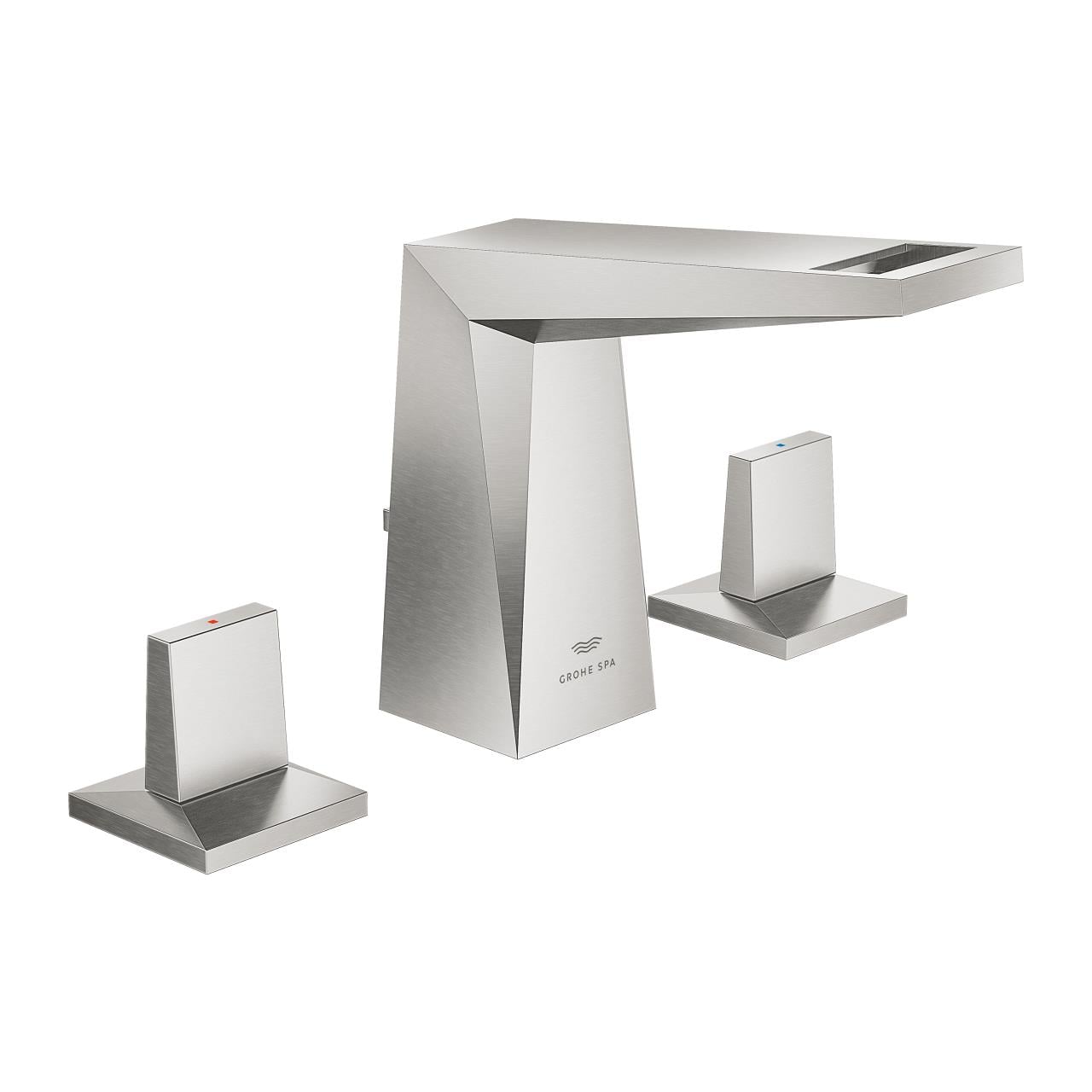 Grohe Allure Brilliant M-Boy, 3 Delikli Lavabo Bataryası, Sifon Kumandalı, Paslanmaz Çelik 20626DC0