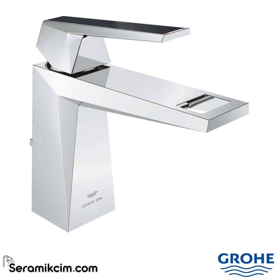 Grohe Allure Brilliant Private Collection M-Boy Lavabo Bataryası, Sifon Kumandalı Krom 24399000 - 24399000