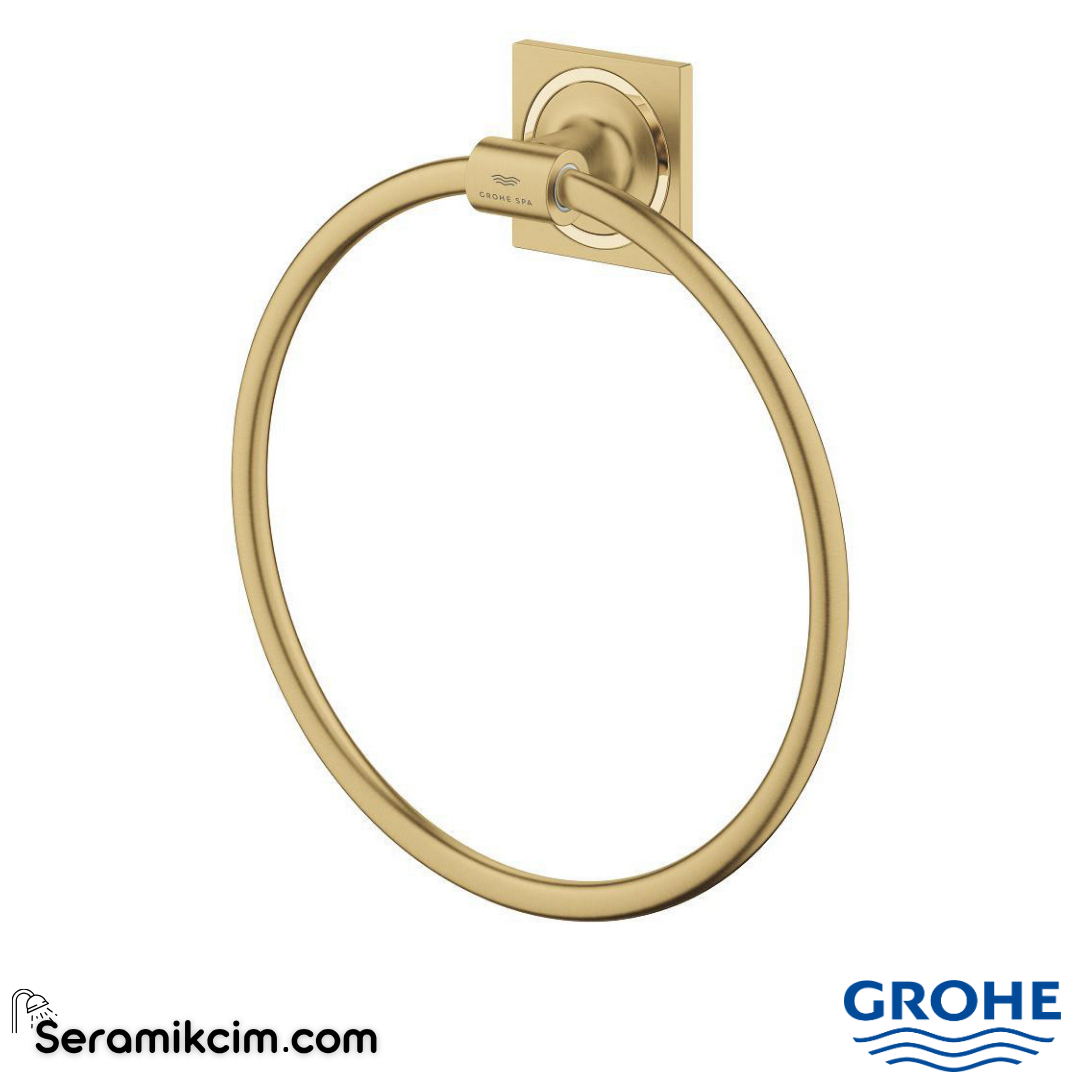 Grohe Allure Halka Havluluk, Fırçalı Altın 40339GN1 - 40339GN1