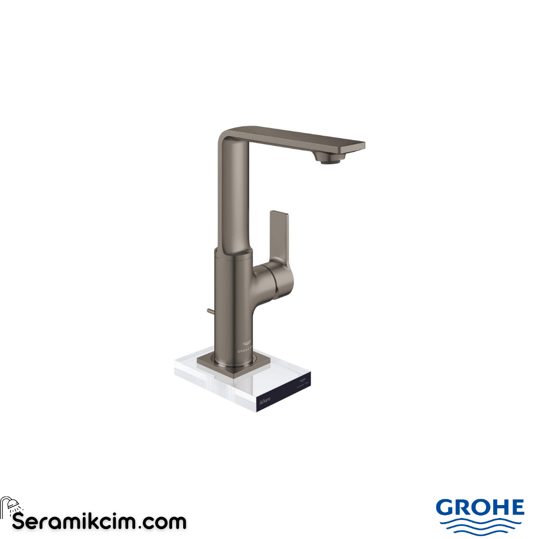 Grohe Allure New Lavabo Bataryası Fırçalı Sert Grafit 14456MG1