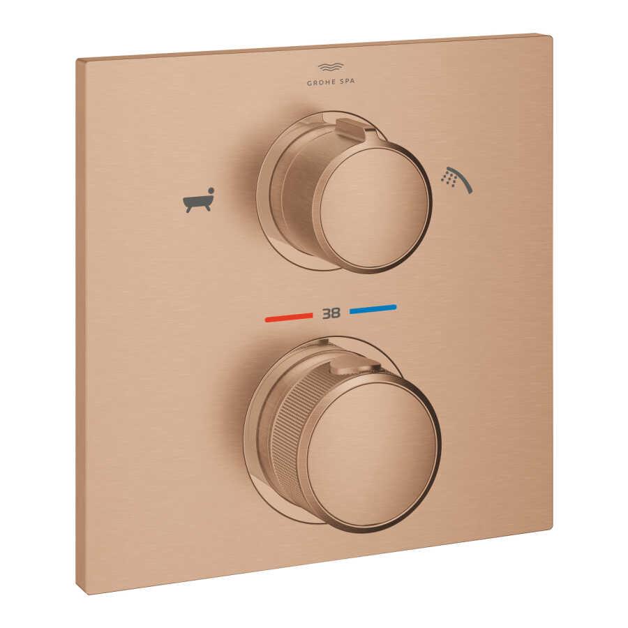 Grohe  Allure New Term. dış gövde Rapido banyo Fırçalı Bakır 19446DL2 - 19446DL2