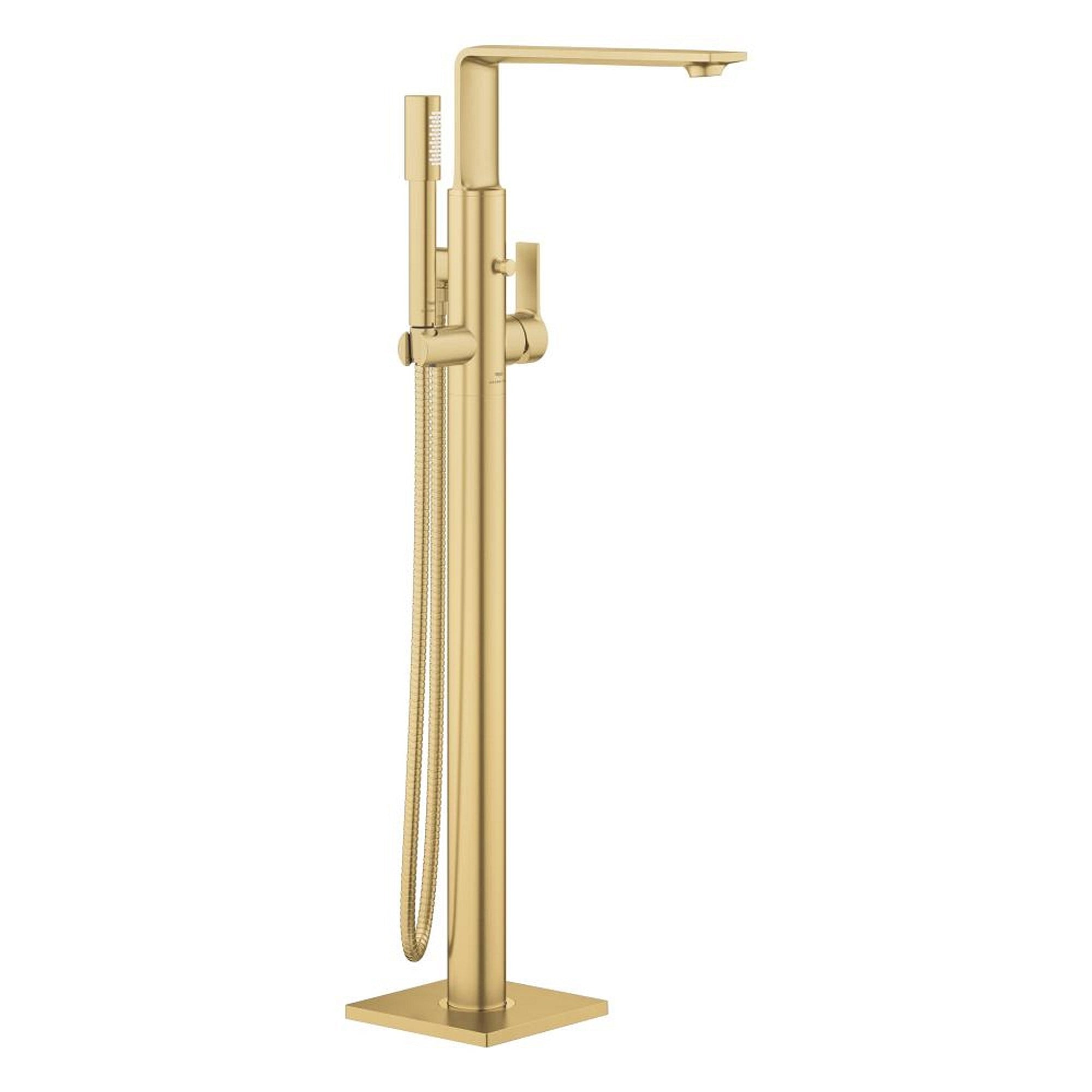 Grohe Allure Yerden Küvet Bataryası Fırçalı Altın 25222GN1