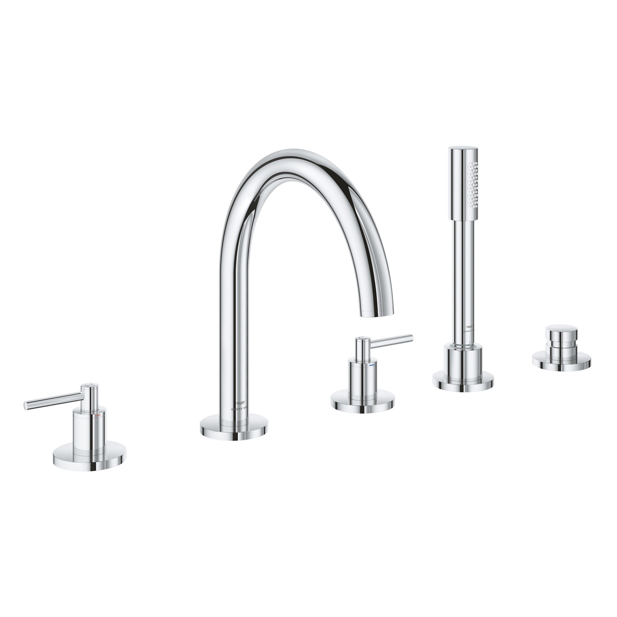 Grohe Atrio 5 Delikli Banyo Bataryası Seti Krom 29407000