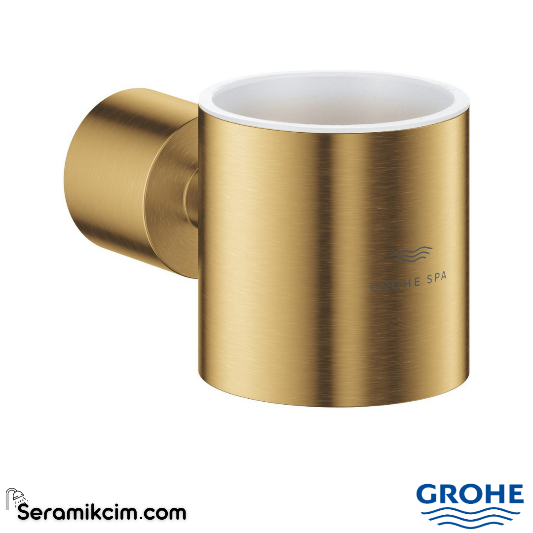 Grohe Atrio Cam Sabunluk Tutacağı, Fırçalı Altın 40884Gn0 - 40884GN0