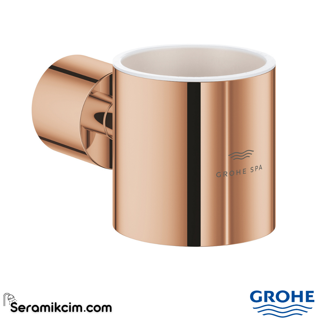 Grohe Atrio Cam Sabunluk Tutacağı, Parlak Bakır 40884DA0 - 40884DA0