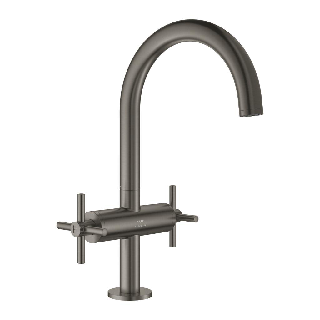 Grohe Atrio Çanak Lavabo Bataryası (L-Boy), Fırçalı Sert Grafit 21144AL0