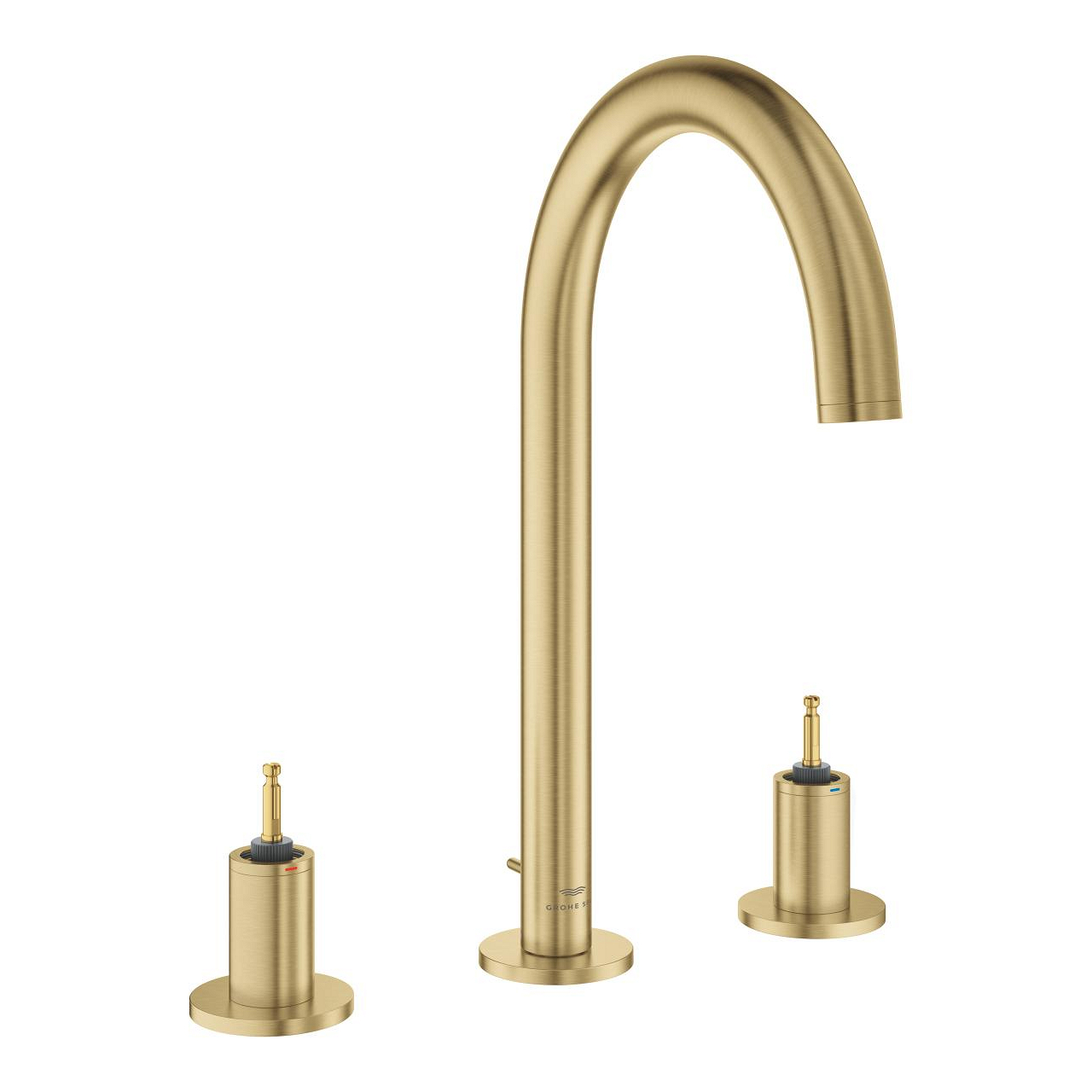Grohe Atrio Private Collection 3 Delikli Ankastre Sifon Kumandalı Lavabo Bataryası (L-Boy), Fırçalı Altın 20593GN0