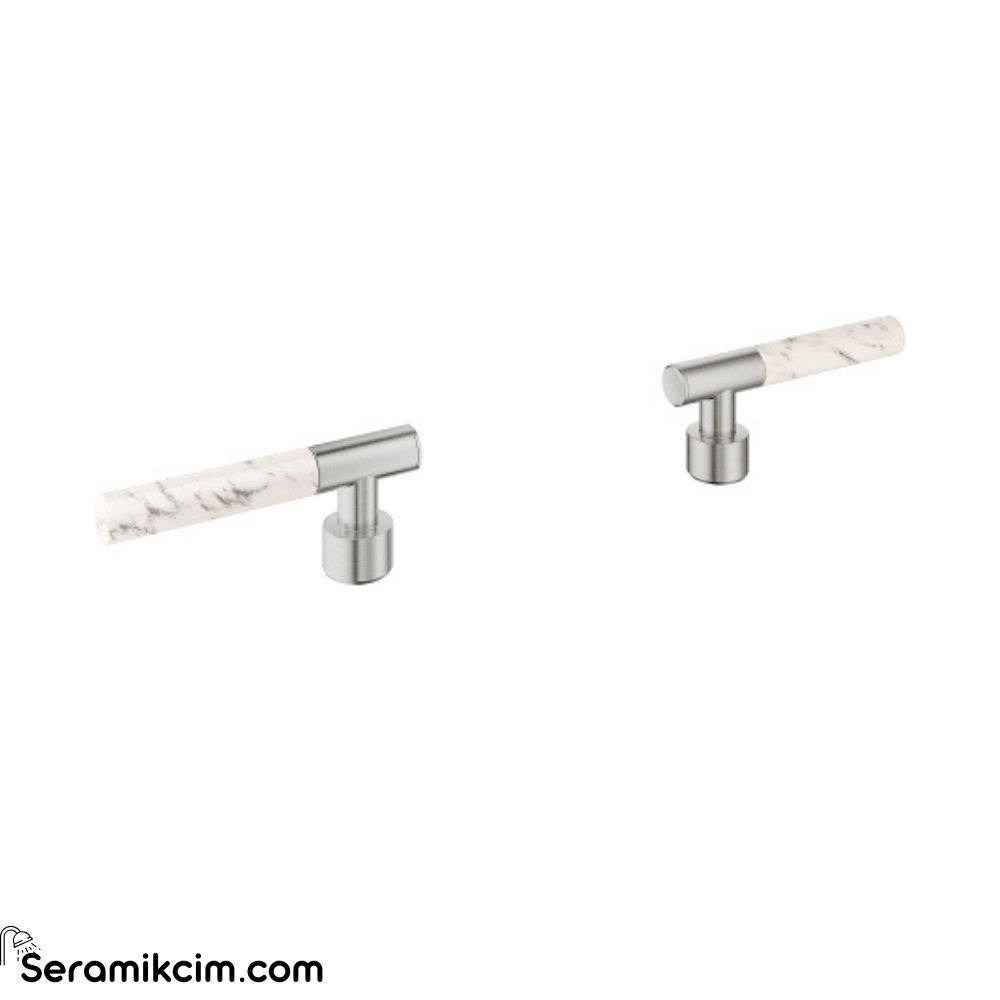 Grohe Atrio Private Collection Duvardan Ankastre Lavabo Bataryası İçin Kulp, Paslanmaz Çelik 48458DC0