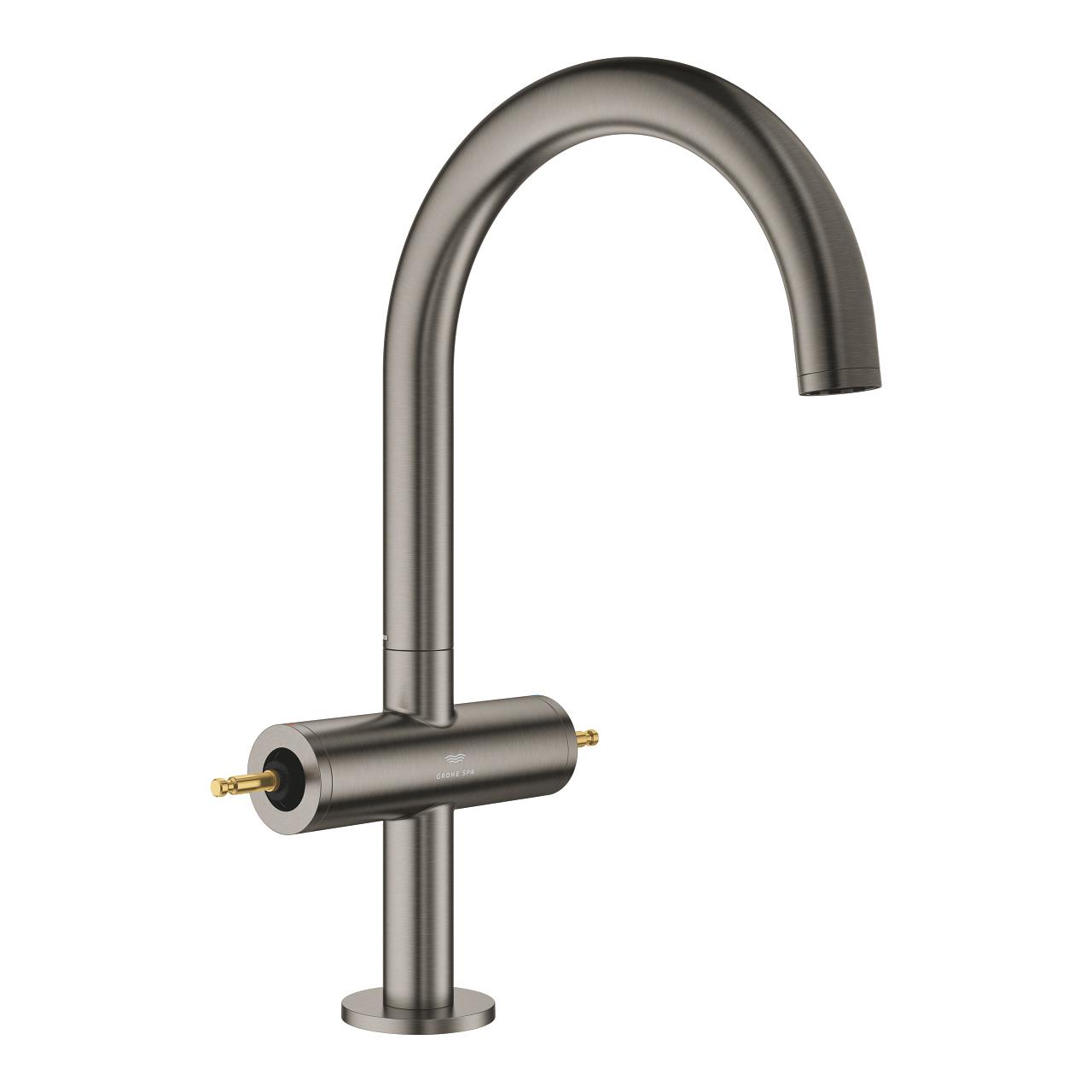 Grohe Atrio Private Collection Yüksek Lavabo Bataryası (L-Boy), Fırçalı Sert Grafit 21134AL0
