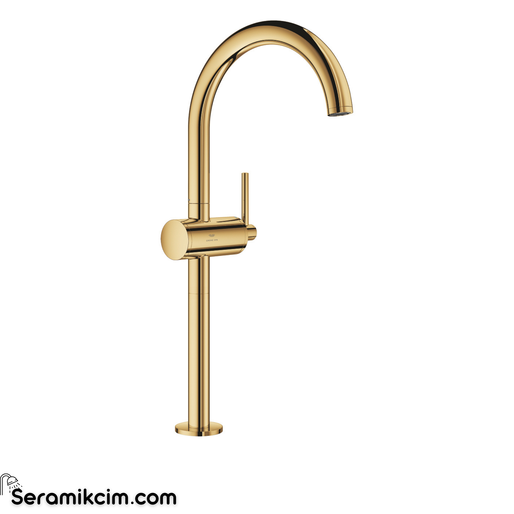 Grohe Atrio Tezgah Üstü Lavabo Bataryası, Parlak Altın 24365GL0