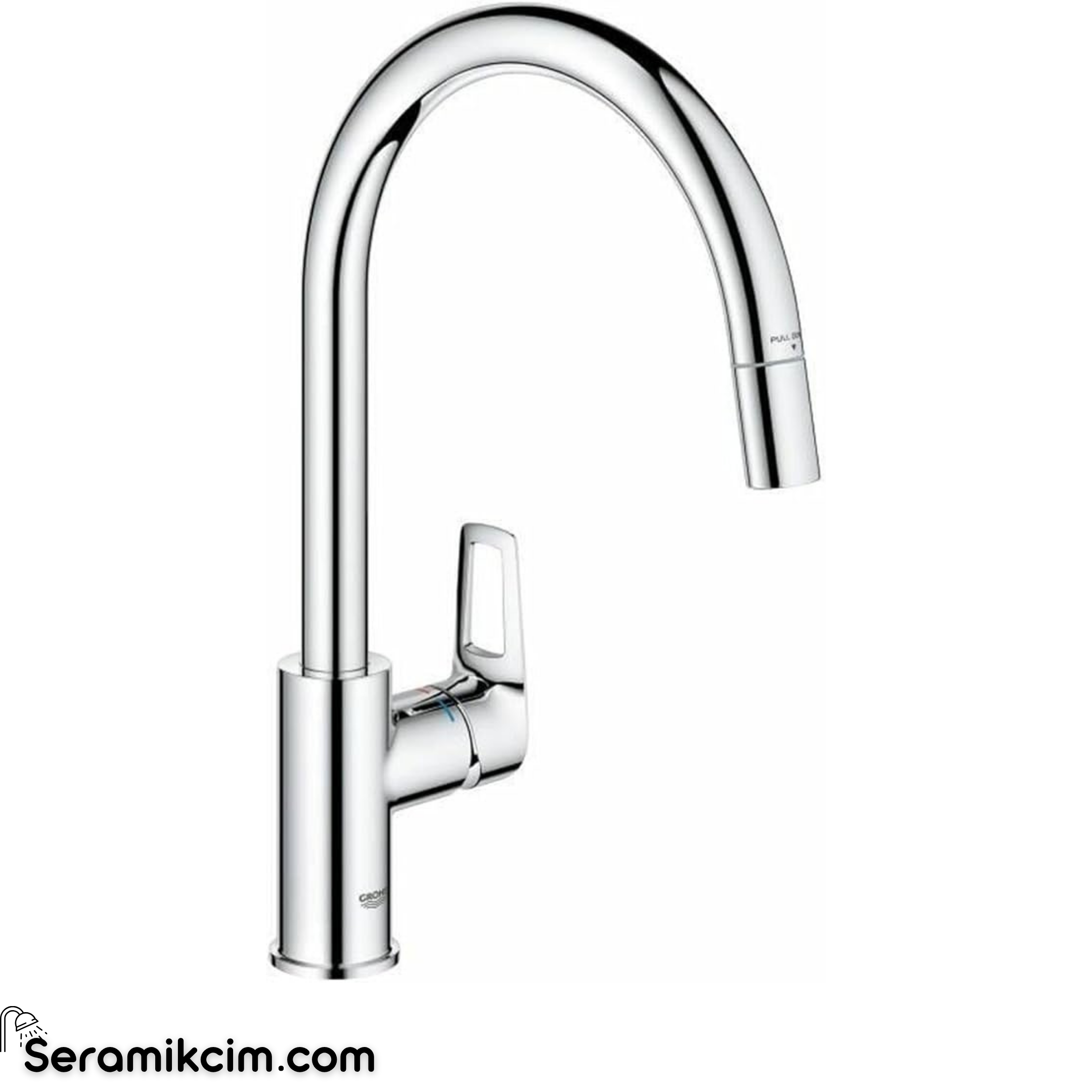 Grohe BauEdge OHM sink C-spout pull-out mouss 30556000