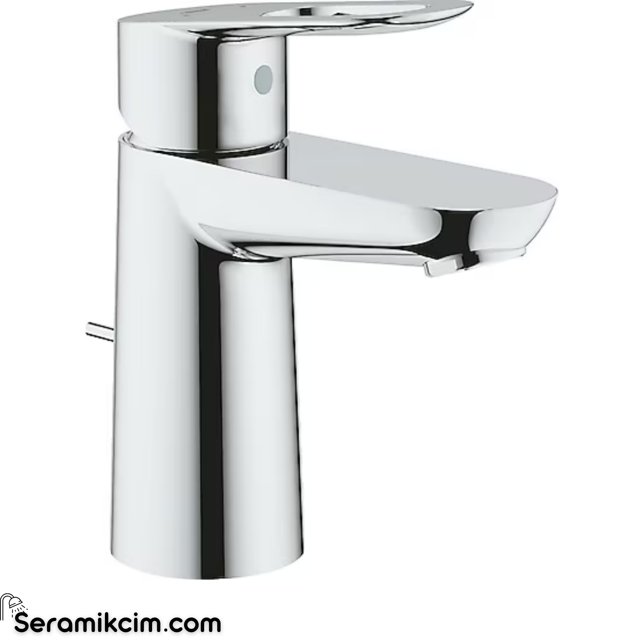 Grohe BauLoop Lavabo Bataryası, Sifon Kumandalı Krom 23335000