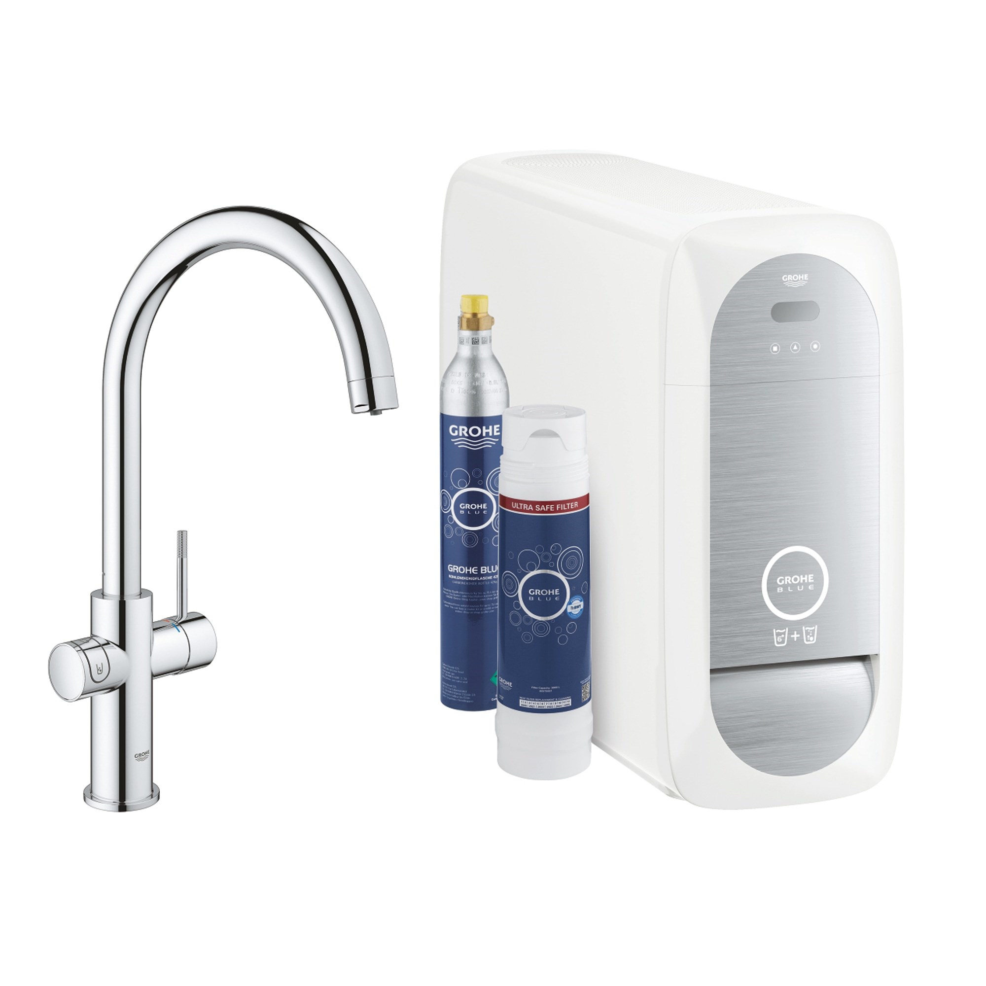 Grohe Blue Home Arıtmalı İçme Suyu ve Soda Yapan Mutfak Bataryası Krom 31545001