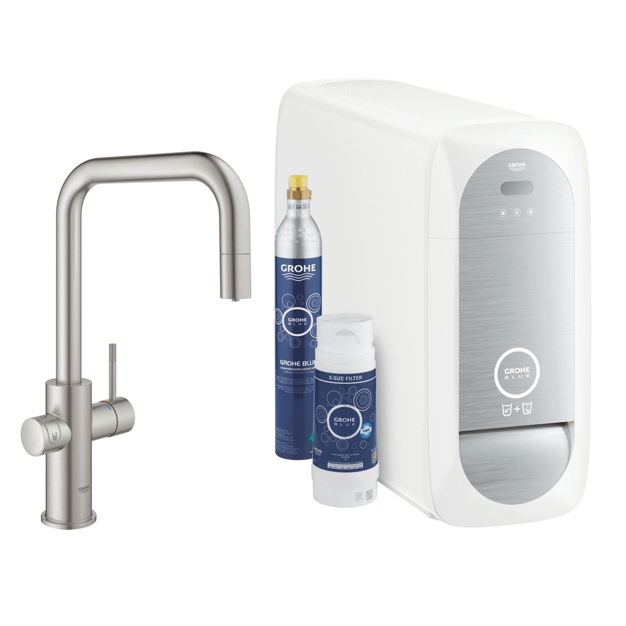 Grohe Blue Home Çekilebilir U Borulu Başlangıç Seti Paslanmaz Çelik 31543DC0