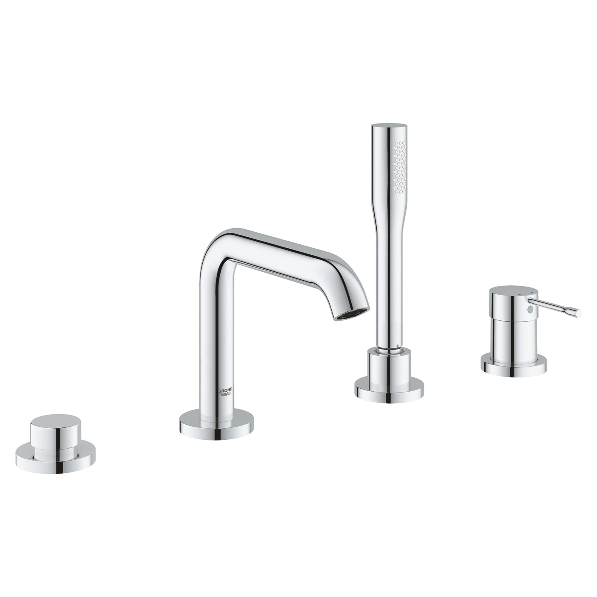 Grohe Essence 4 Delikli Küvet Bataryası Seti Krom 25251001